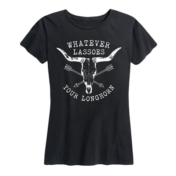 Country Casuals - Whatever Lassoes Your Longhorn - Women's Short Sleeve Graphic T-Shirt