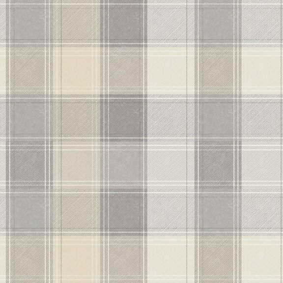 Country Check Grey Wallpaper