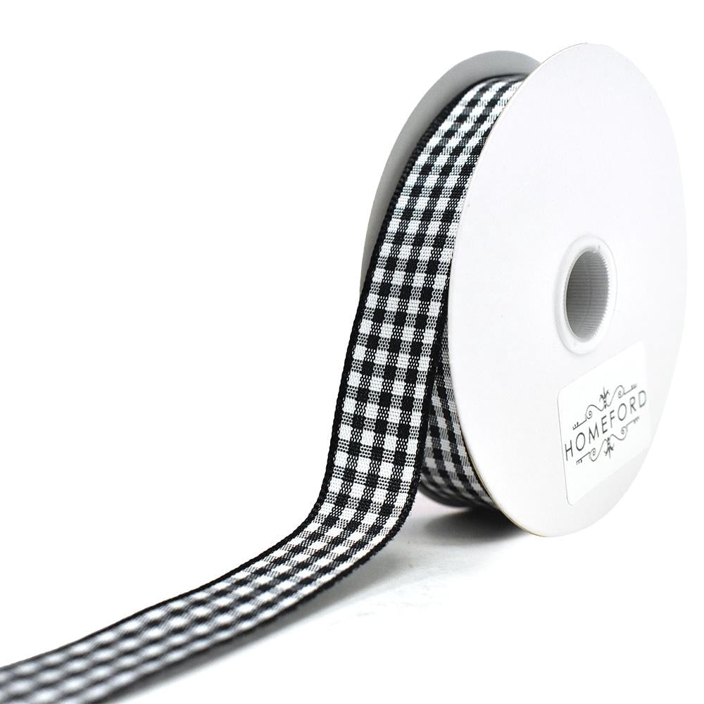 Country Check Pattern Ribbon, Black, 5/8-Inch, 10-Yard - Walmart.com