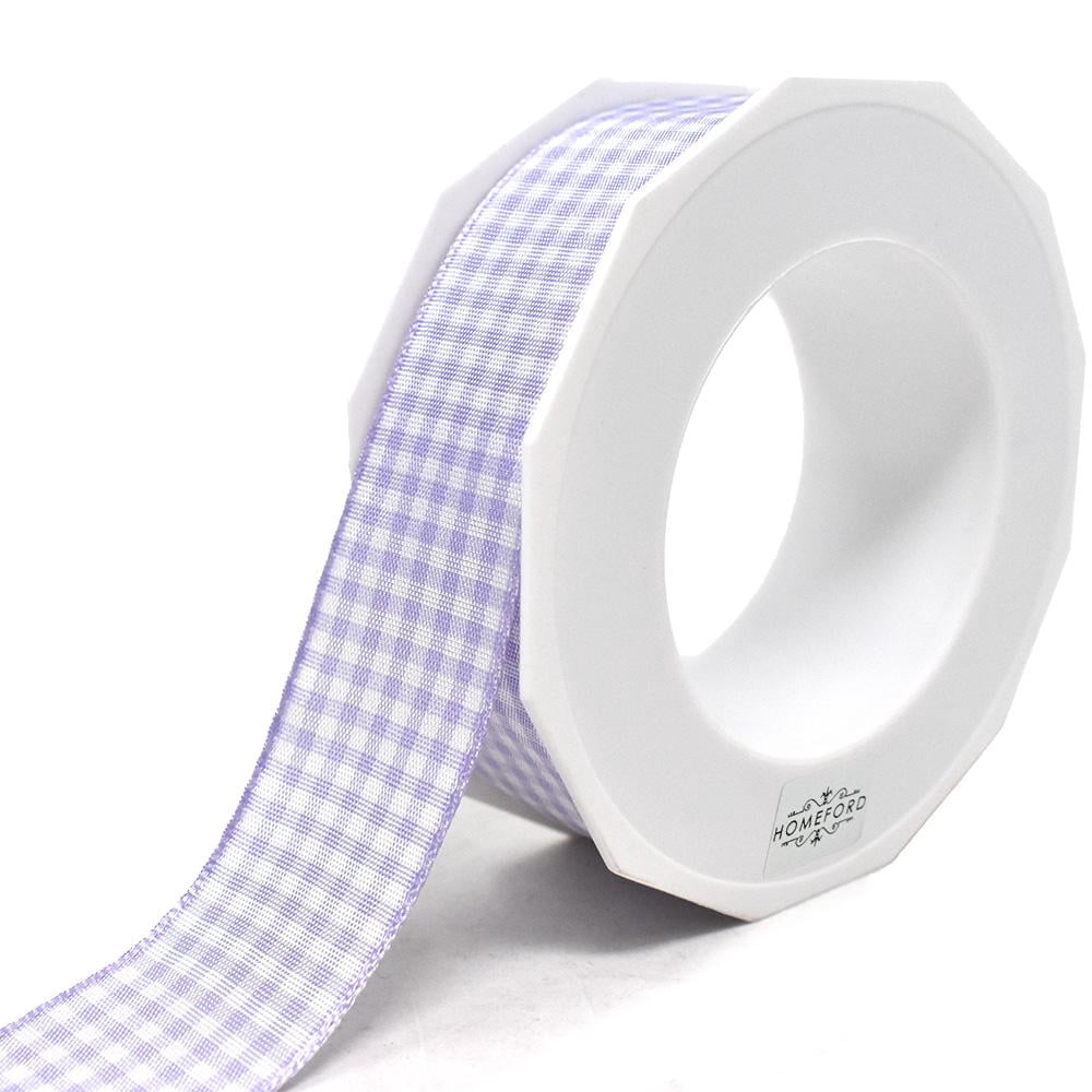 Country Check Pattern Ribbon, Lavender, 1-Inch, 10-Yard - Walmart.com