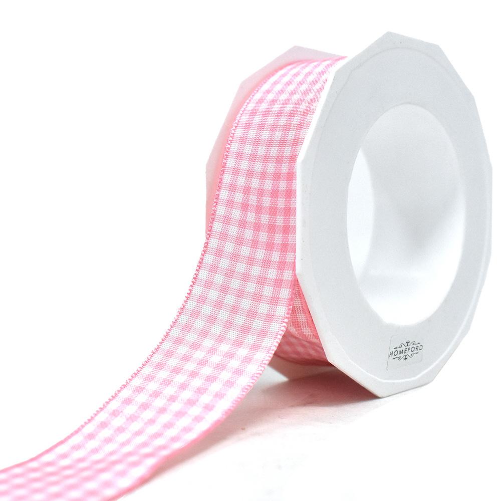 Country Check Pattern Ribbon, Pink, 1-Inch, 10-Yard - Walmart.com
