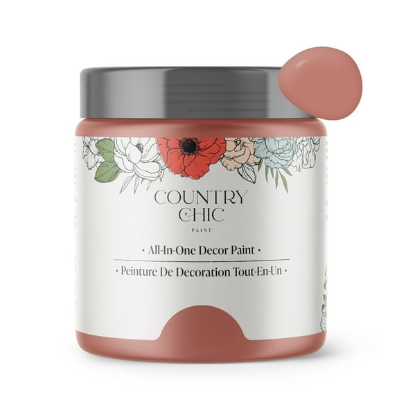 Country Chic Chalk Style Paint for Furniture, Peachy Keen, 16 fl oz