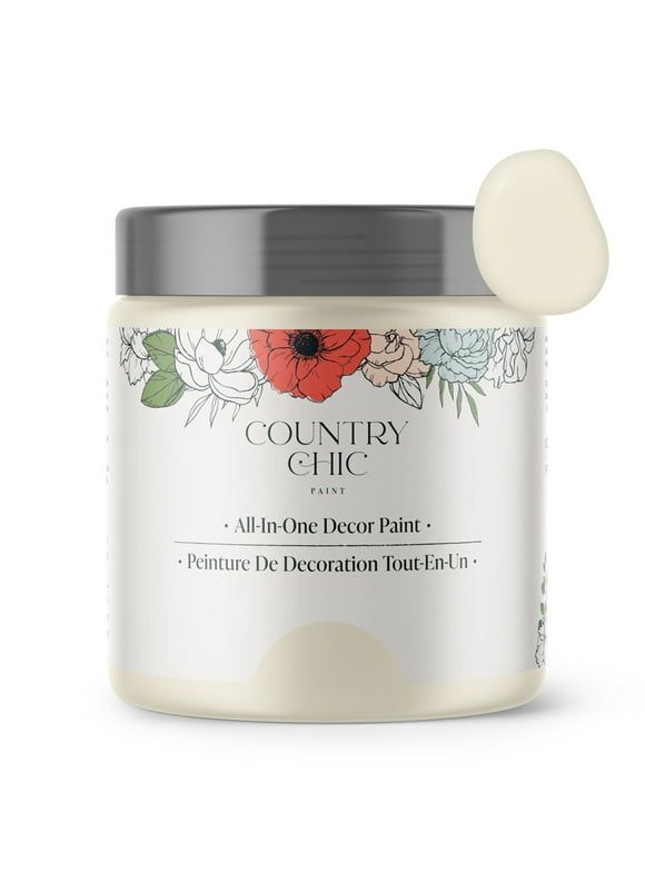 Country Chic Chalk Style Paint for Furniture, Vanilla Frosting, 4 fl oz