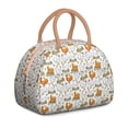 thumbnail image 1 of Country Chick Lunch Bag – Farmhouse Design Featuring Hens, Chicks, and Colorful Eggs, 1 of 4