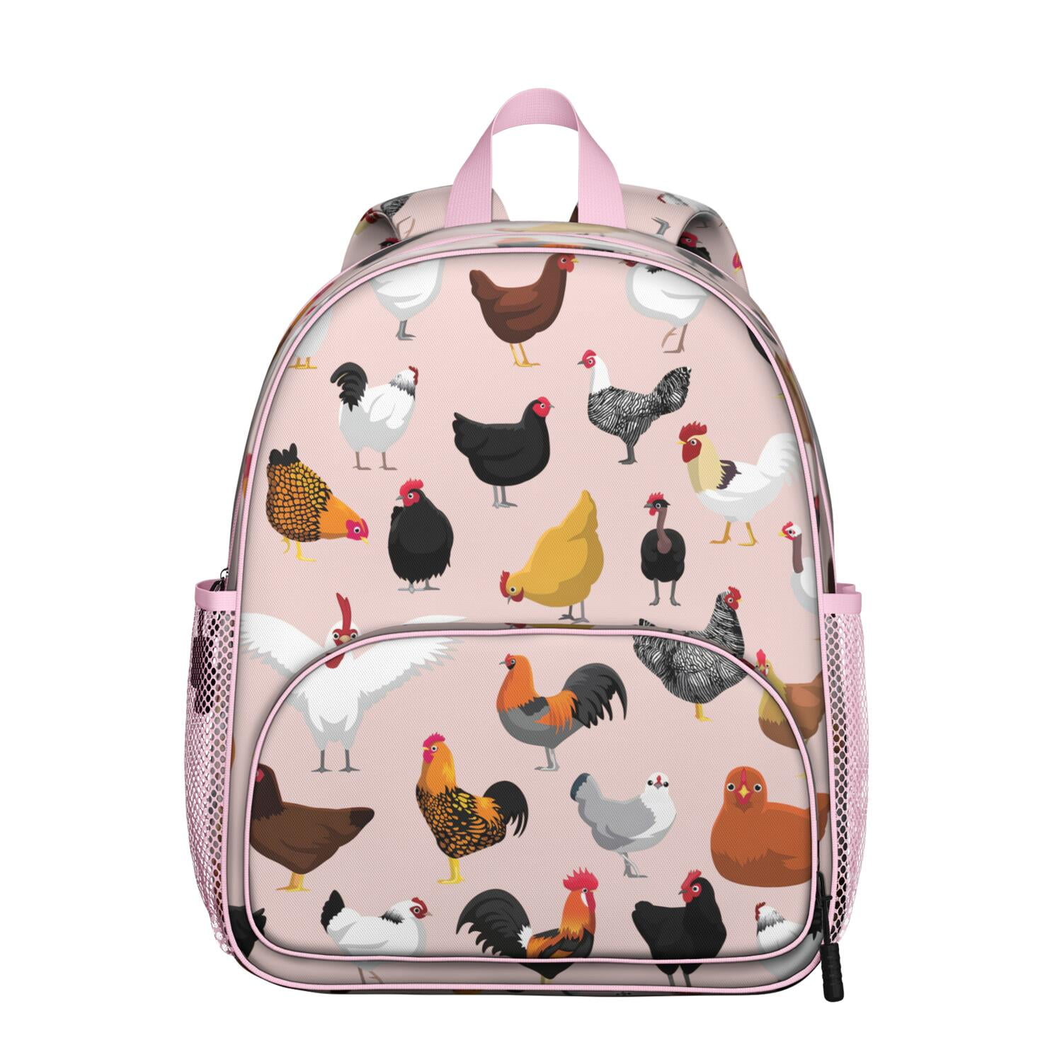 Pattern Print Farm Chicken Hen Backpack main image 1