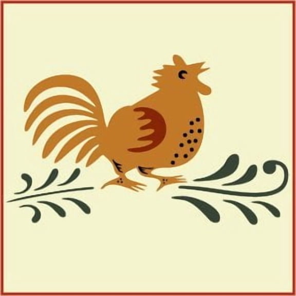 Country Chicken Stencil - Farm Animal Country Chicken Mylar Crafting - The Artful Stencil