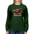 thumbnail image 1 of Country Christmas Plaid Truck Women's Sweatshirt, 1 of 4