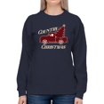 thumbnail image 1 of Country Christmas Plaid Truck Women's Sweatshirt, 1 of 4
