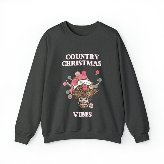 Country Christmas Vibes Unisex Heavy Blend™ Crewneck Sweatshirt