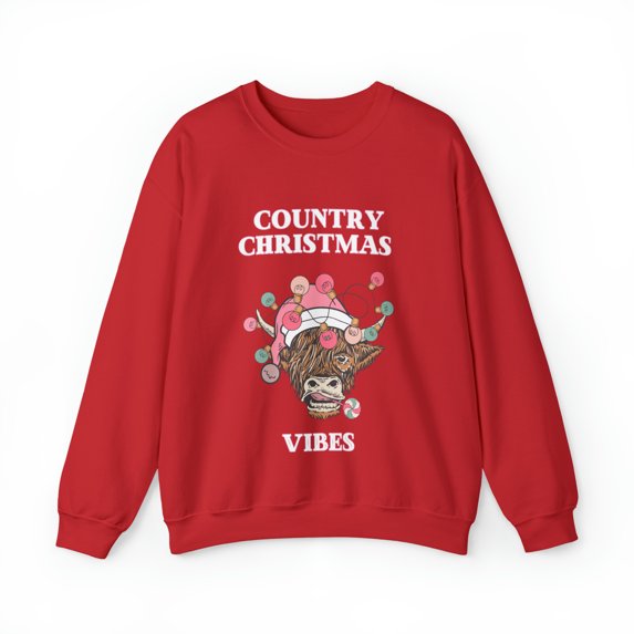 Country Christmas Vibes Unisex Heavy Blend™ Crewneck Sweatshirt