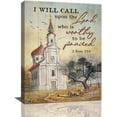 thumbnail image 1 of Country Church Wall Art Christian Bible Verse Wall Decor Religious Canvas Prints Framed Modern Inspirational Scriptures Painting Artwork For Church Bathroom Kitchen Dining Room Office 12"x16", 1 of 6