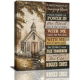 thumbnail image 1 of Country Church Wall Art Religious Amazing Grace Pictures Wall Decor Inspirational Motivational Canvas Prints Framed Modern Painting Artwork For Church Bathroom Kitchen Dining Room Office 12"x16", 1 of 6