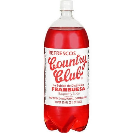 (4 Pack) Country Club Club Raspberry Soda, 2 L, 1 Count