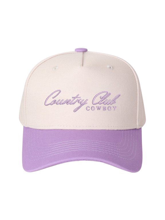 Country Club Cowboy Embroidered Patchwork Trucker Cap | Adjustable Unisex Snapback, Fusion Style Essential