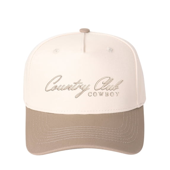 Country Club Cowboy Embroidered Patchwork Trucker Cap | Adjustable Unisex Snapback, Fusion Style Essential