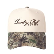 Country Club Cowboy Embroidered Patchwork Trucker Cap | Adjustable Unisex Snapback, Fusion Style Essential
