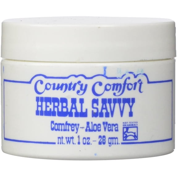 Country Comfort Herbal Savvy Comfrey, Aloe Vera, 1 Oz