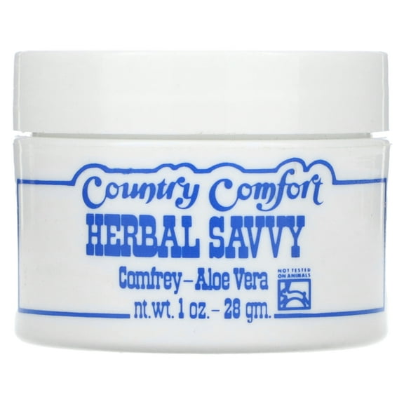 Country Comfort Herbal Savvy Comfrey - Aloe Vera 1 oz Salve
