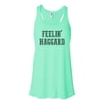 thumbnail image 1 of "Country Concert Tank, Feelin' Haggard, Country Music Racerback, Soft Bella Tank, Sublimation, Gift For Her, Country Music Lover, Racerback, Mint , MEDIUM", 1 of 1
