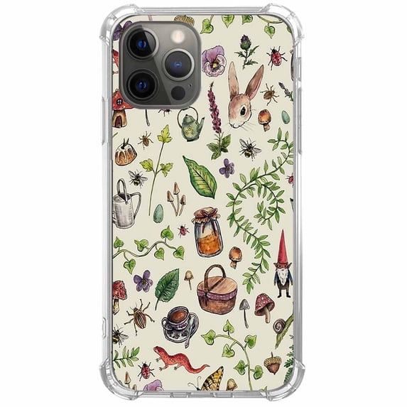Country Cottage Animal Case for iPhone 13 Pro Max,Aesthetic Art Design Pattern Soft TPU Bumper Case Cover