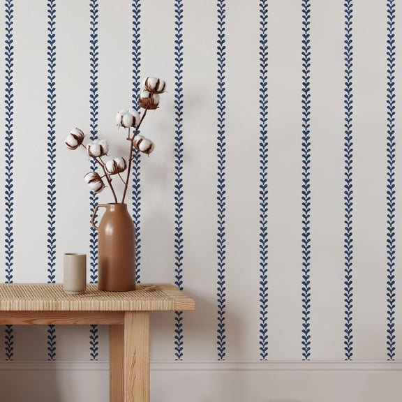Country Cottage Stripe Stencil  Large Reusable Painting Template  DIY Wallpaper Alternative for Farmhouse, Boho & Modern Accent Walls