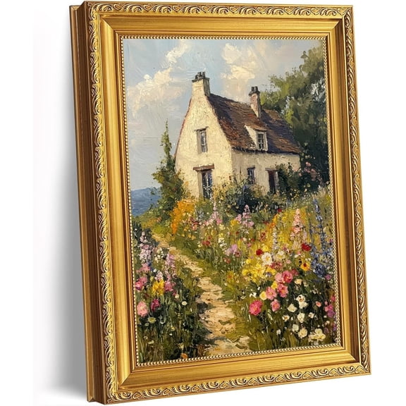 Country Cottage Wall Art Print, Rustic Decor