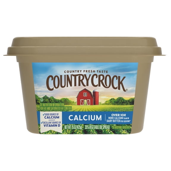 Country Crock Calcium Buttery Spread, 15 oz Tub