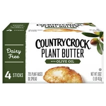 Country Crock Dairy Free Plant Butter with Olive Oil, 16 oz, 4 Sticks (Refrigerated)