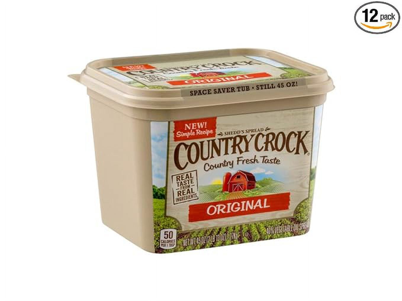 Country Crock Original Vegetable Oil Spread, 45 Ounce -- 12 per case ...