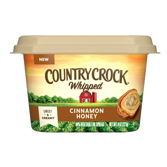 Country Crock Whipped Cinnamon Honey Spread 8oz Tub