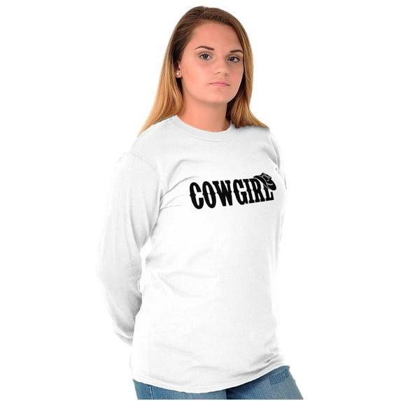 Country Cutie Southern Cowgirl Women Plus Size Long Sleeve Graphic Tee Brisco Brands 3X