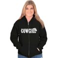 thumbnail image 1 of Country Cutie Southern Cowgirl Womens Plus Size Graphic Zipper Hoodie Brisco Brands 2X, 1 of 5