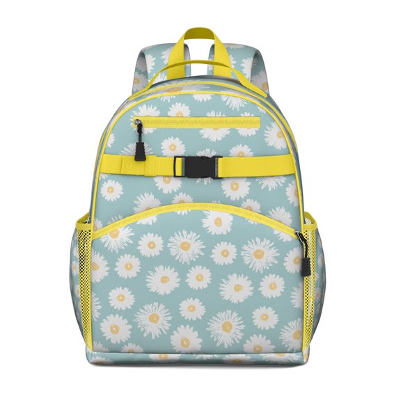Country Daisy Farm Theme Backpack - Waterproof & Lightweight Book Bag with Chest Strap