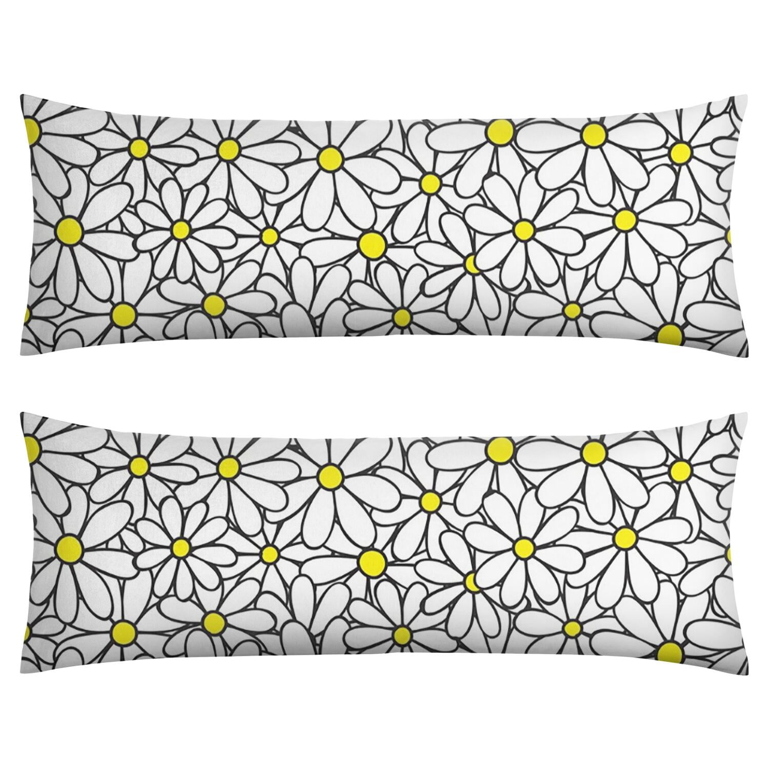  Country Daisy Farm Theme Pillow Cover 20x54 - Long Body Pillowcase with ...