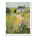 thumbnail image 1 of Country Farmhouse Cottage Scene Traditional Landscape Oil Painting Meadows Countryside Summer Art Print Framed Poster Wall Decor 12x16 inch, 1 of 5