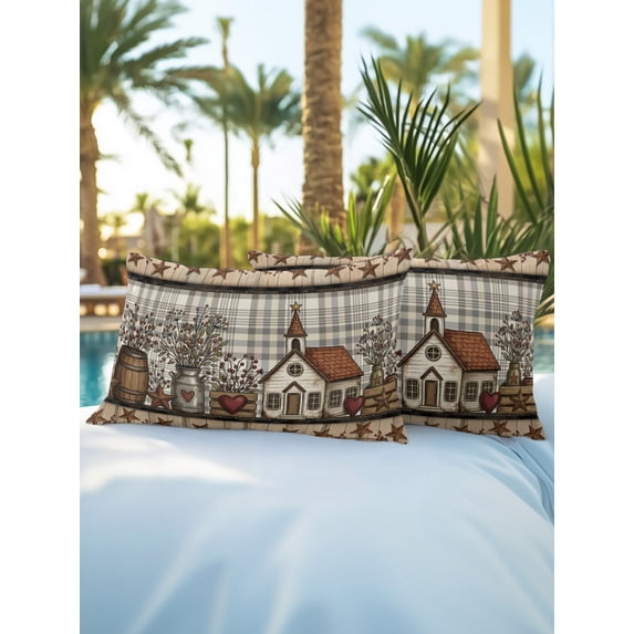 Country Farmhouse Outdoor Pillows 12
