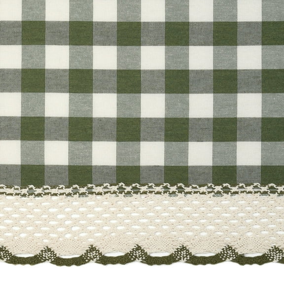 Country Farmhouse Plaid Buffalo Check Stain & Spill Proof Fabric Tablecloths - Assorted Colors & Sizes