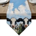 Country Farmhouse Table Runner Linen Burlap Table Runner 48 Inches Long ...