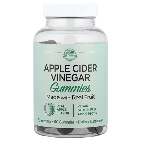 Country Farms Apple Cider Vinegar Gummies, 60 Ct