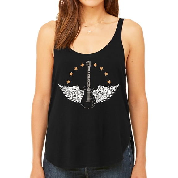 Country Female Singers - Women's Premium Word Art Flowy Tank Top