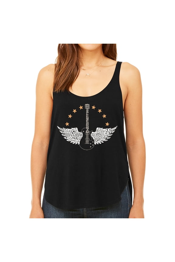 Country Female Singers - Women's Premium Word Art Flowy Tank Top