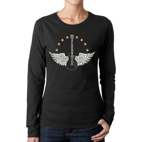 Country Female Singers - Women's Word Art Long Sleeve T-Shirt
