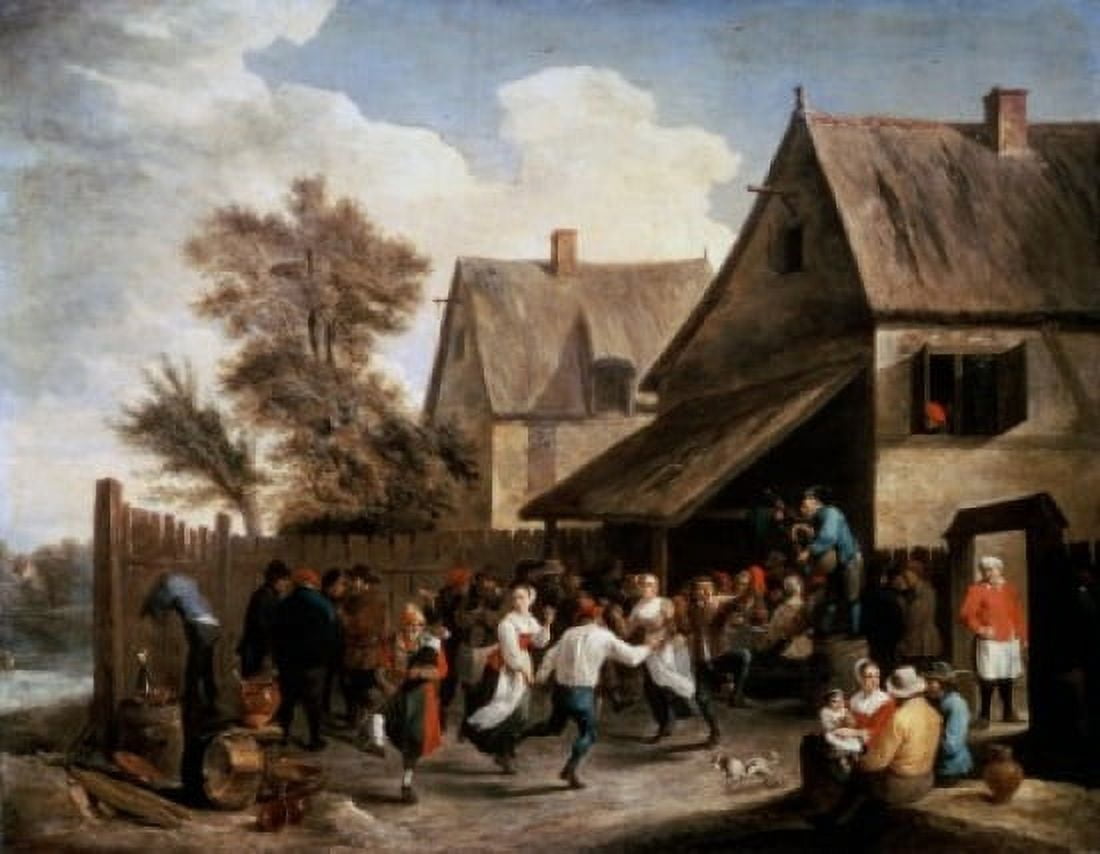 The Country Festival David Teniers II (1610-1690Flemish) Oil on Canvas Pushkin Museum of Fine Arts Moscow Russia Canvas Art - David Teniers II (18 x 24)