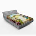 thumbnail image 1 of Ambesonne Colorful Fitted Sheet, Hot Summer Boho Park, Queen Size, Multicolor, 1 of 2