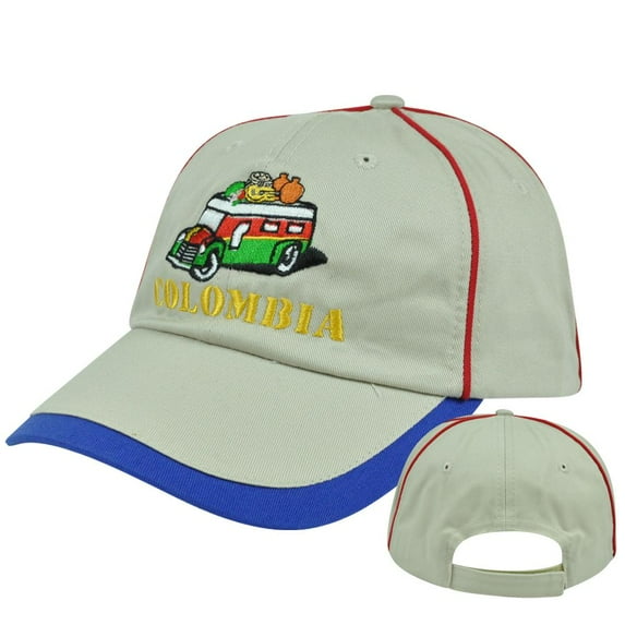 Country Flag Gorra Hat Cap Slouched Relaxed Fit Adjustable Colombia Truck