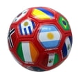 thumbnail image 1 of Icon Sports Size 3 Soccer Ball, National Teams World Clubs, Country Flags Soccer Ball - Red, 1 of 4