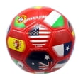 thumbnail image 1 of Country Flags Soccer Ball Size 5, World Club National Teams, Flag Soccer Ball - Red, 1 of 5