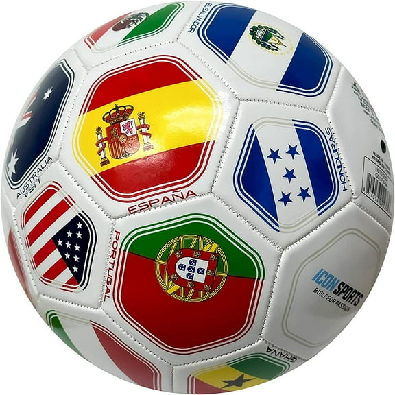 Country Flags Soccer Ball Size 5, World Club National Teams, Flag Soccer Ball Size 5 World Cup Ball