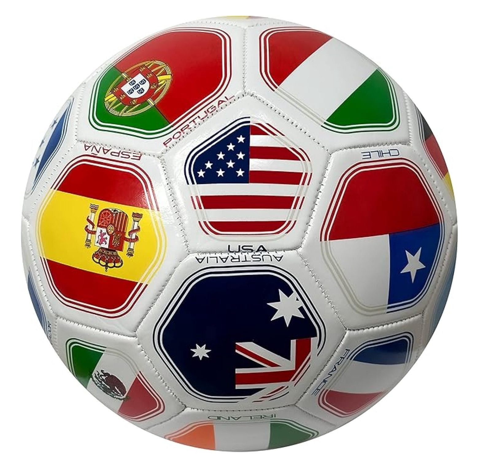 Country Flags Soccer Ball Size 5, World Club Teams, Flag Soccer Ball #5
