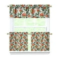 thumbnail image 1 of Country Floral Curtains 24" - 3 Panel Vintage Farmhouse Set with Butterflies & Sunshine, Bohemian Rod Pocket Window Treatment, 1 of 2